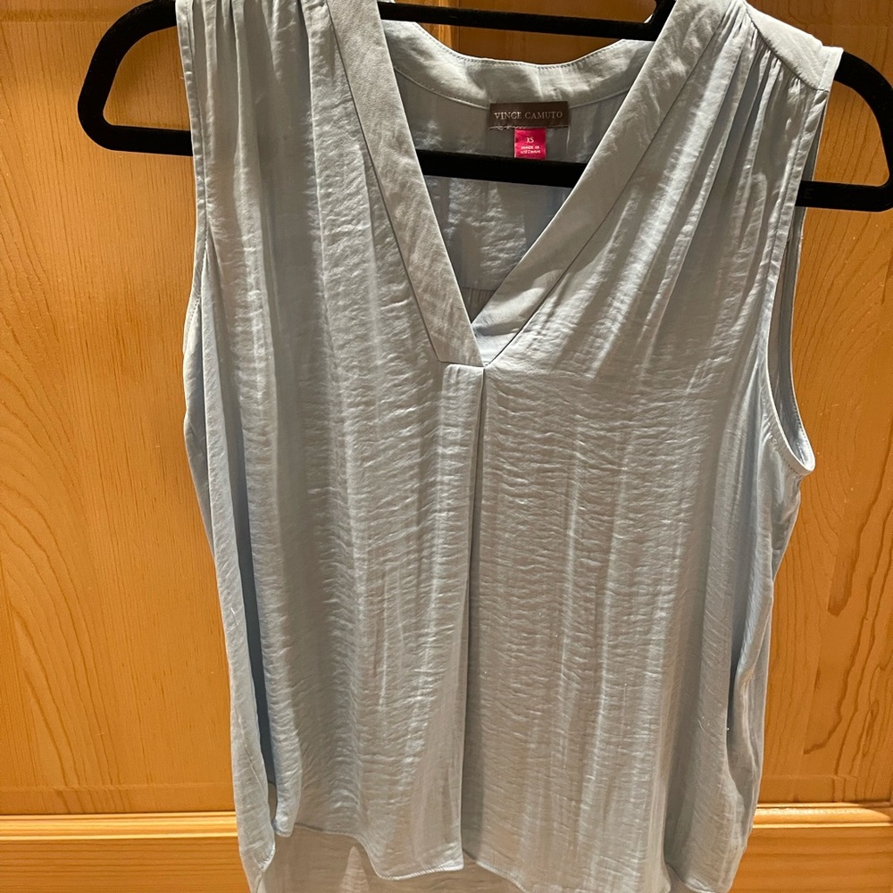 Vince Camuto Soft Blue Sleeveless Blouse